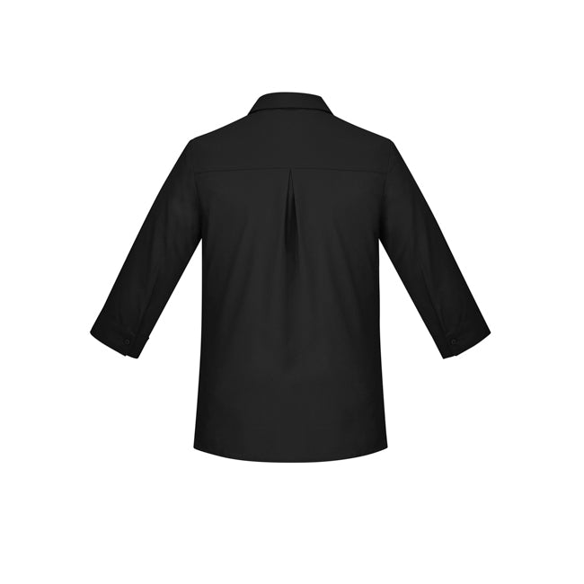Biz Care Womens Florence 3/4 Sleeve Shirt Black