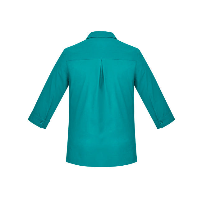 Biz Care Womens Florence 3/4 Sleeve Shirt Teal