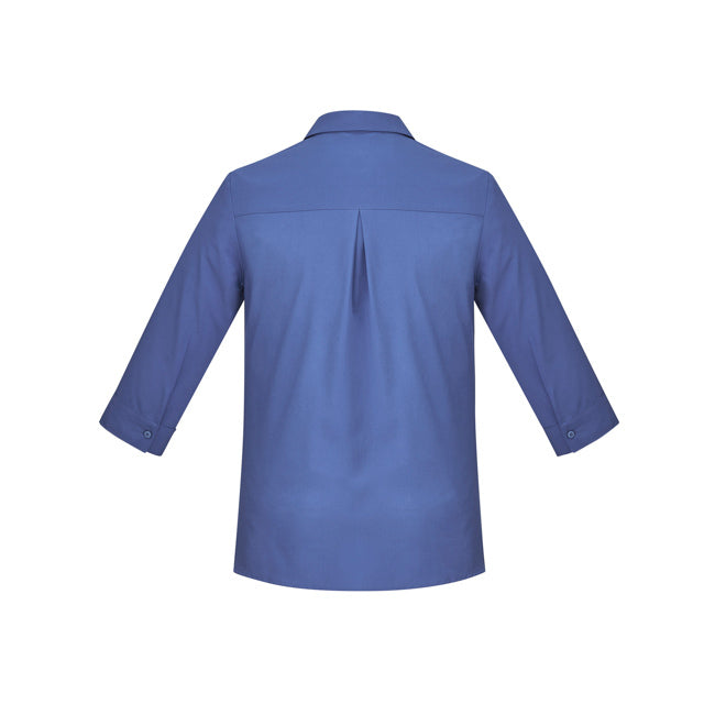 Biz Care Womens Florence 3/4 Sleeve Shirt Mid Blue