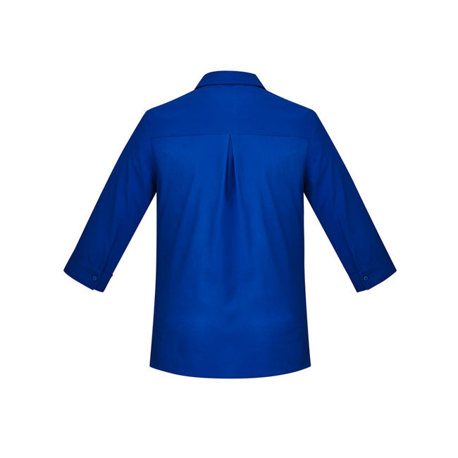 Biz Care Womens Florence 3/4 Sleeve Shirt Electric Blue