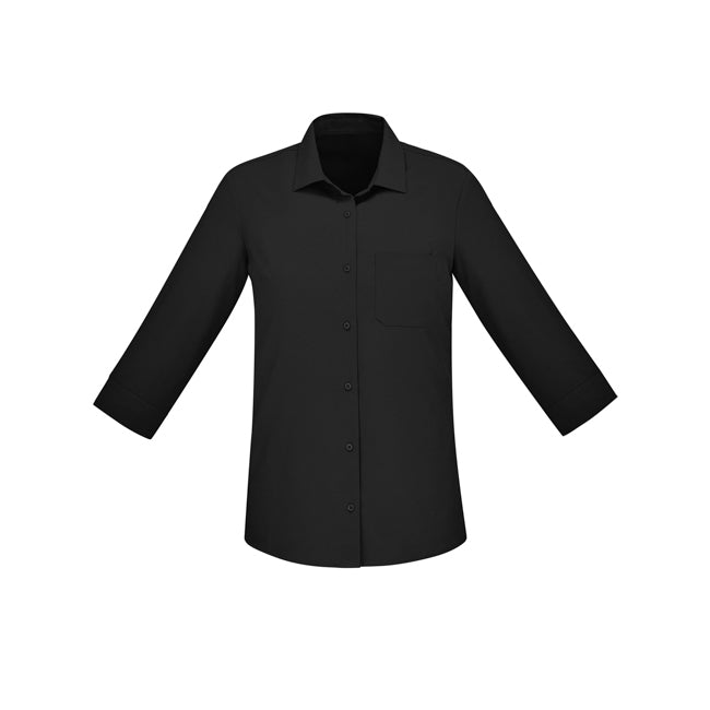 Biz Care Womens Florence 3/4 Sleeve Shirt Electric Blue