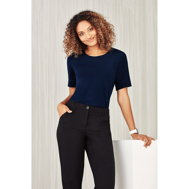 Biz Care Womens Marley Jersey T-Top