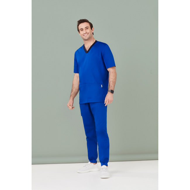 Biz Care Mens Riley Slim Leg Jogger Scrub Pants