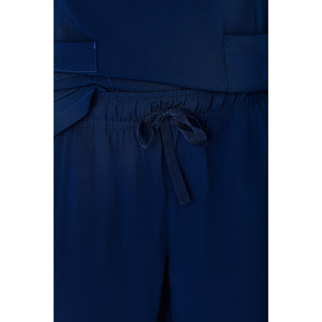 Biz Care Womens Avery Multi-Pocket Straight Leg Pants