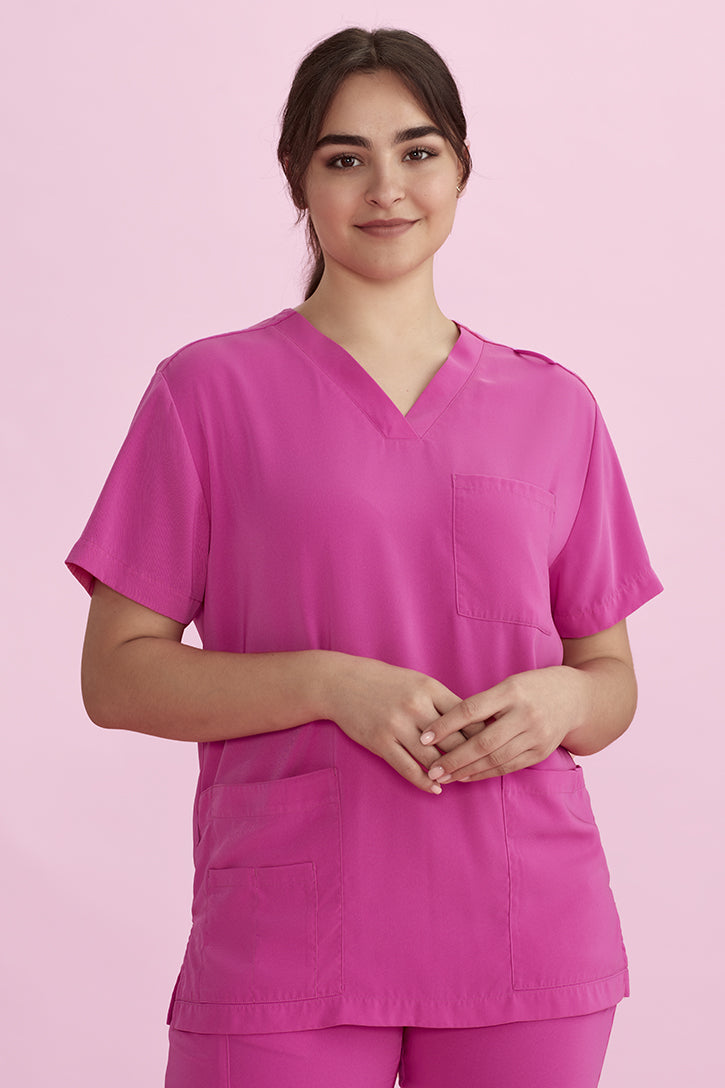 Biz Care Unisex V-Neck Scrub Top