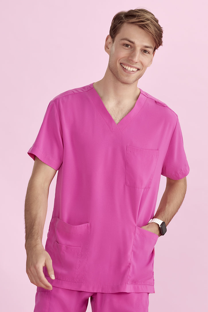 Biz Care Unisex V-Neck Scrub Top