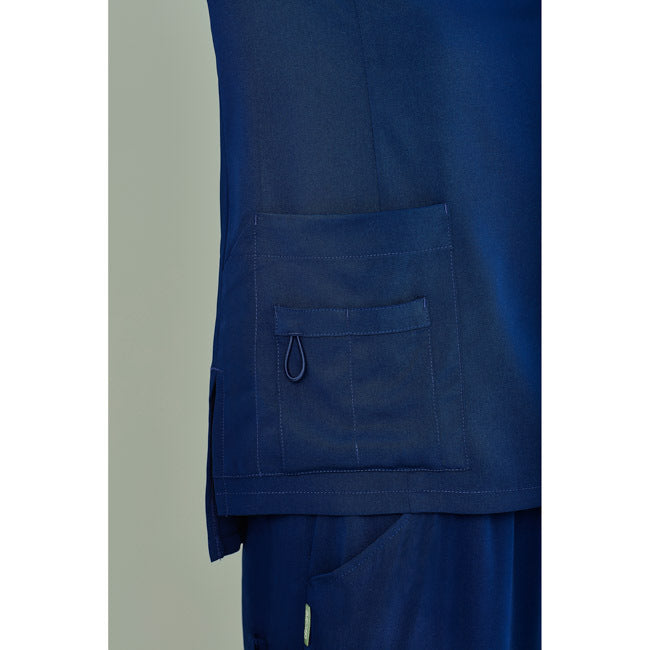 Biz Care Womens Avery Tailored Fit Round Neck Scrub Top