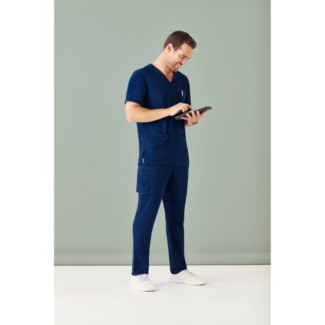 Biz Care Mens Avery V-Neck Scrub Top