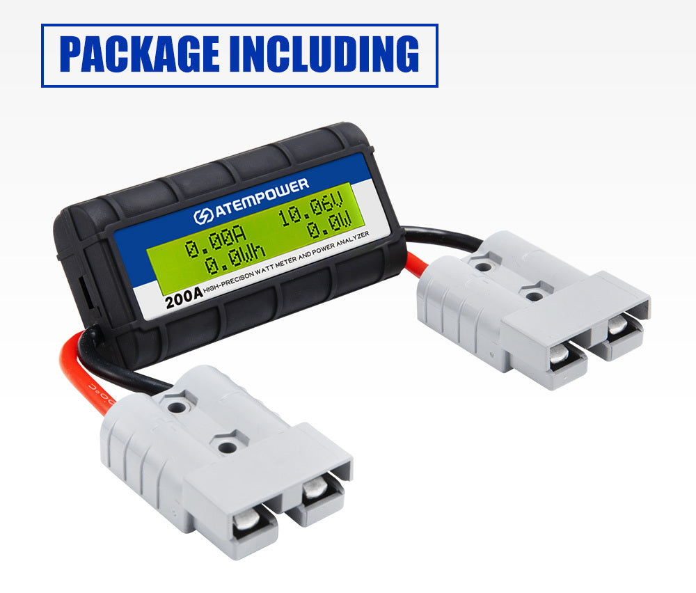 ATEM POWER 200AMP 12V Digital Volt Watt Meter