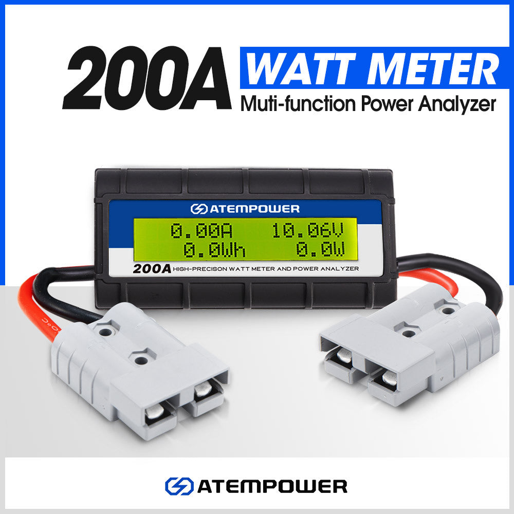ATEM POWER 200AMP 12V Digital Volt Watt Meter
