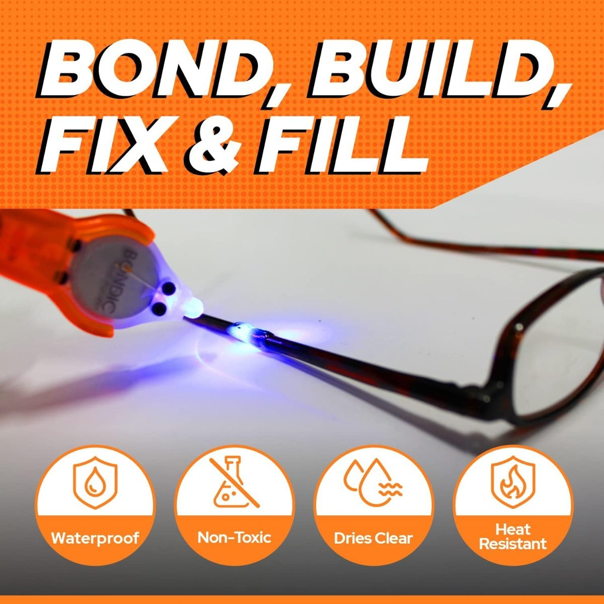 Bondic - Genuine From Canada #1 LED UV Liquid Plastic Welder - Bond in 4 Seconds\