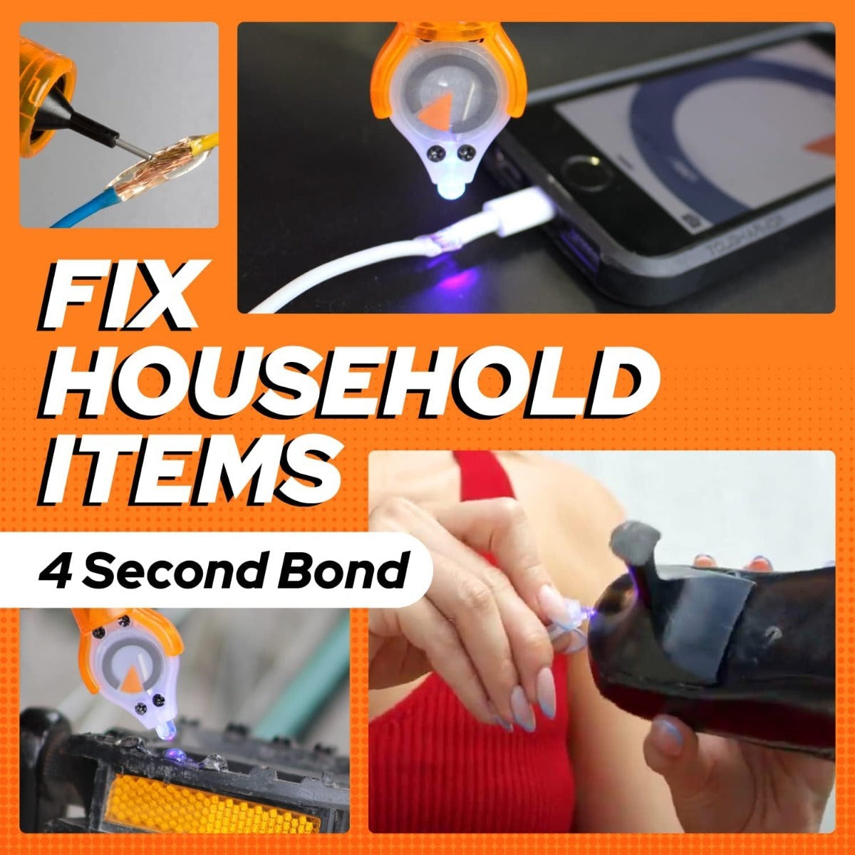 Bondic - Genuine From Canada #1 LED UV Liquid Plastic Welder - Bond in 4 Seconds\