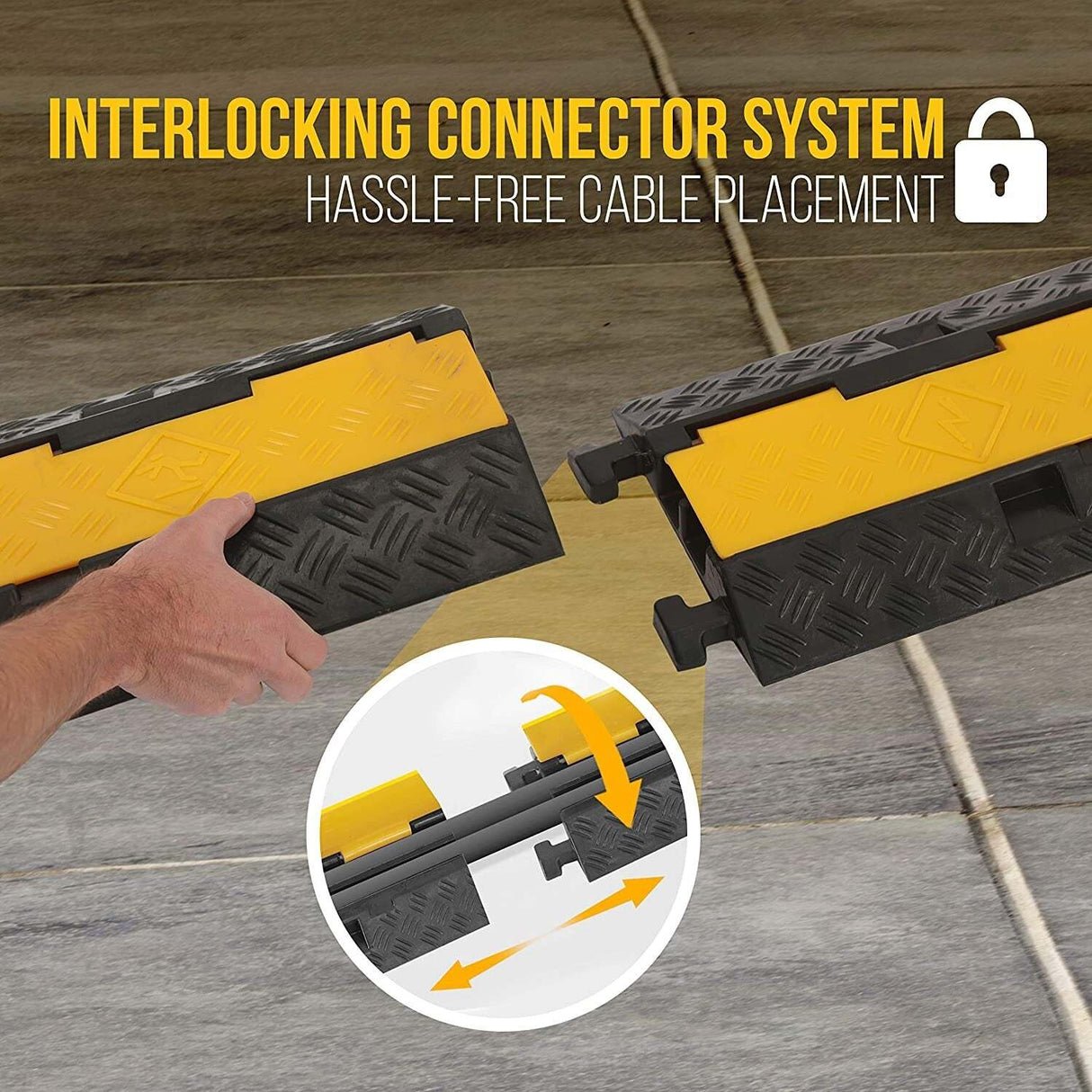 Dolphy 2 channel floor cable protector