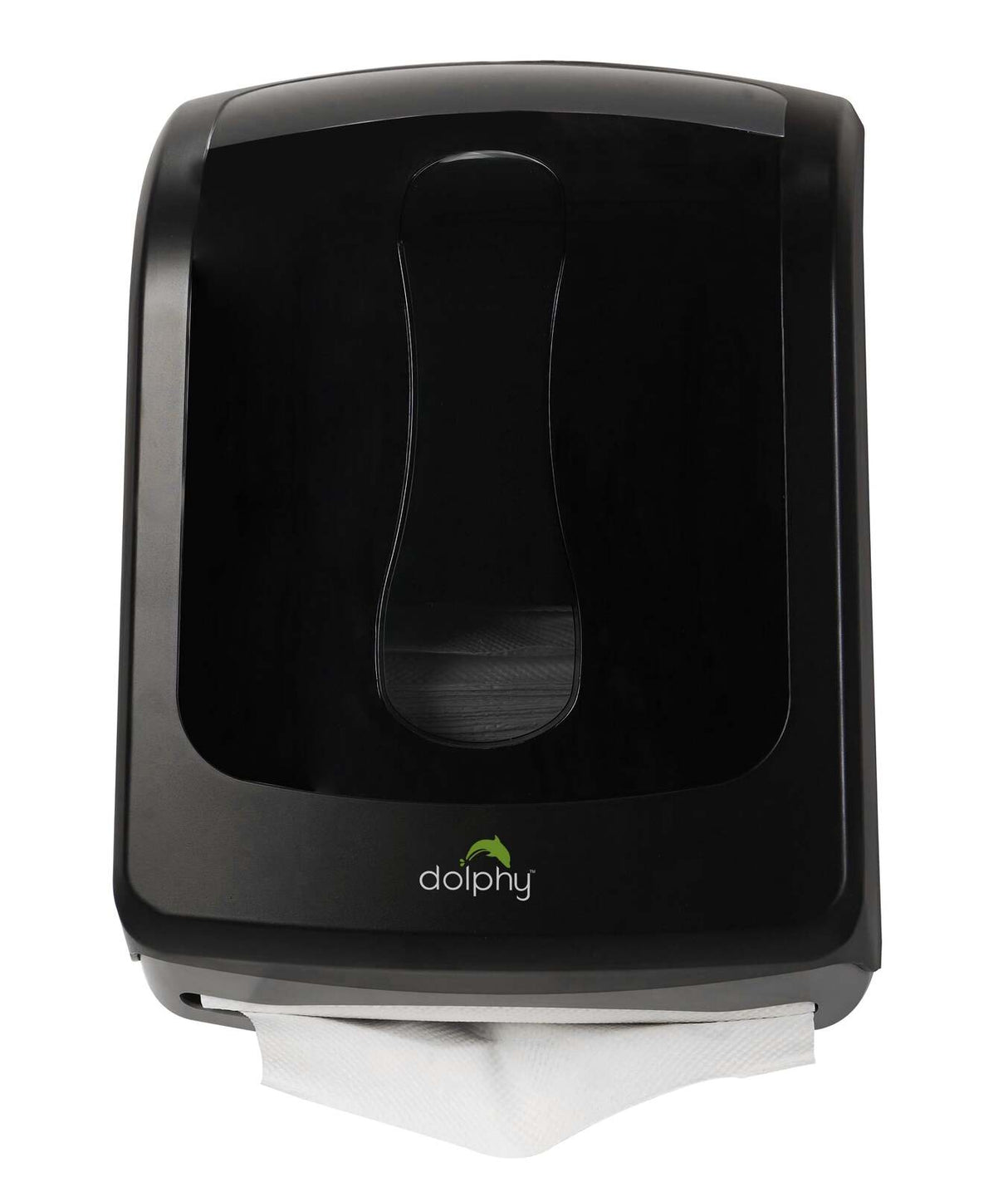 Dolphy slimline durable abs paper towel dispenser - black