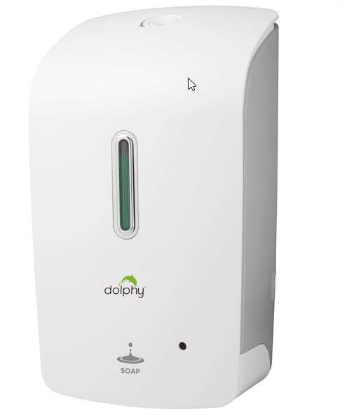 Dolphy touchless automatic abs soap-sanitiser dispenser 1000ml - white