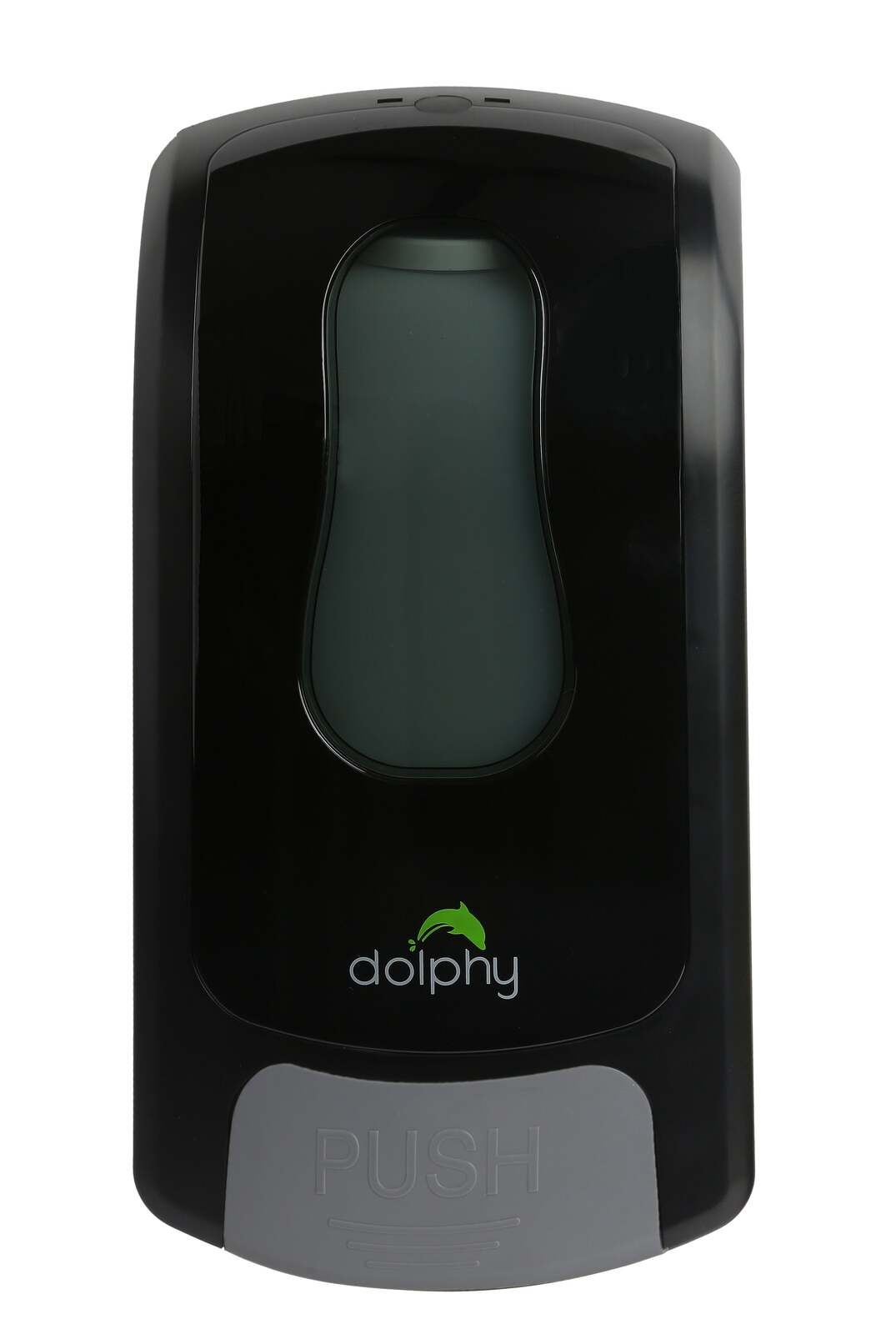 Dolphy manual multi compatible abs soap-sanitiser dispenser 1000ml - black