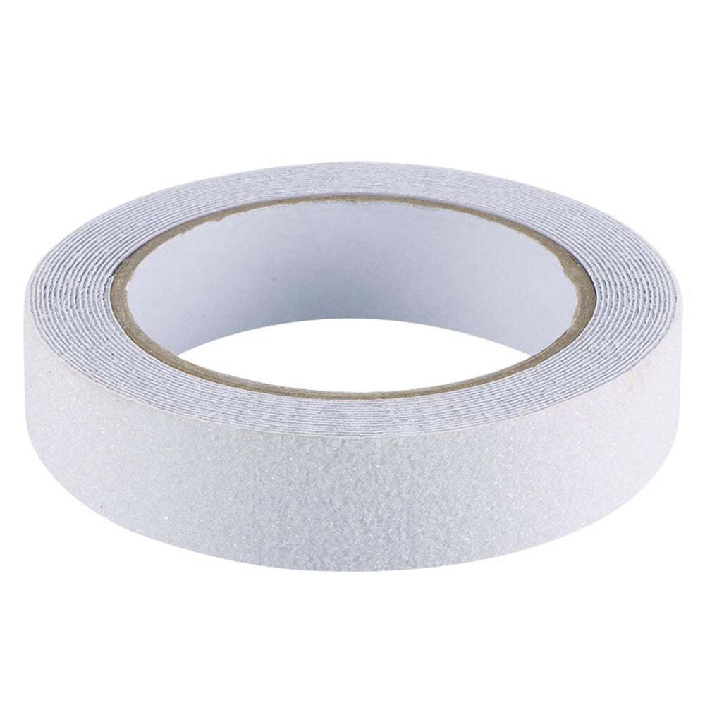 Clear anti skid safety tape - transparent slip-resistant tape for high traffic areas (25mm x 18m)