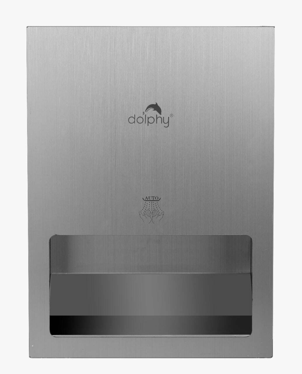 Dolphy hot or cold recessed hand dryer stainless steel - silver