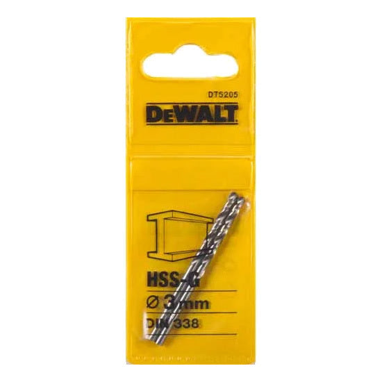 DeWalt 3.0mm HSS-G High Performance 118° Point Angle - 2pk DT5205-QZ