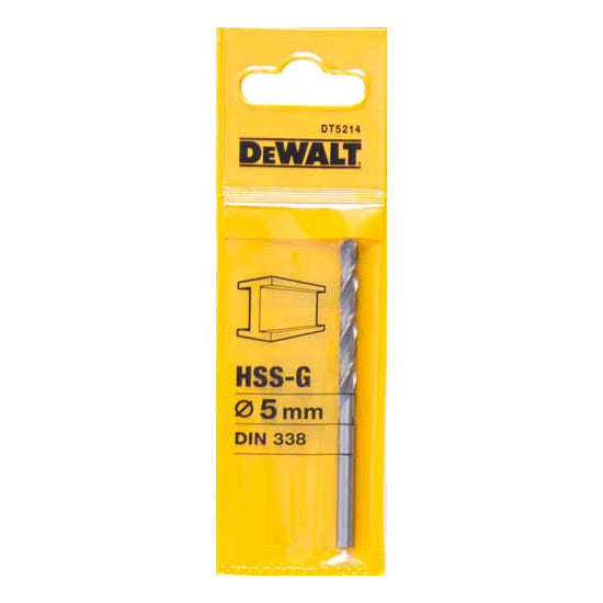 DeWalt 5.0mm HSS-G High Performance 118° Point Angle DT5214-QZ