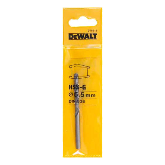 DeWalt 5.5mm HSS-G High Performance 118° Point Angle DT5215-QZ
