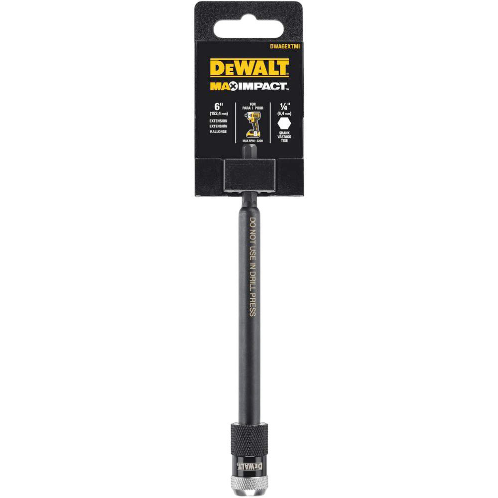 DeWalt 152mm Max Impact 1/4 Extension Driver DWA6EXTMI"