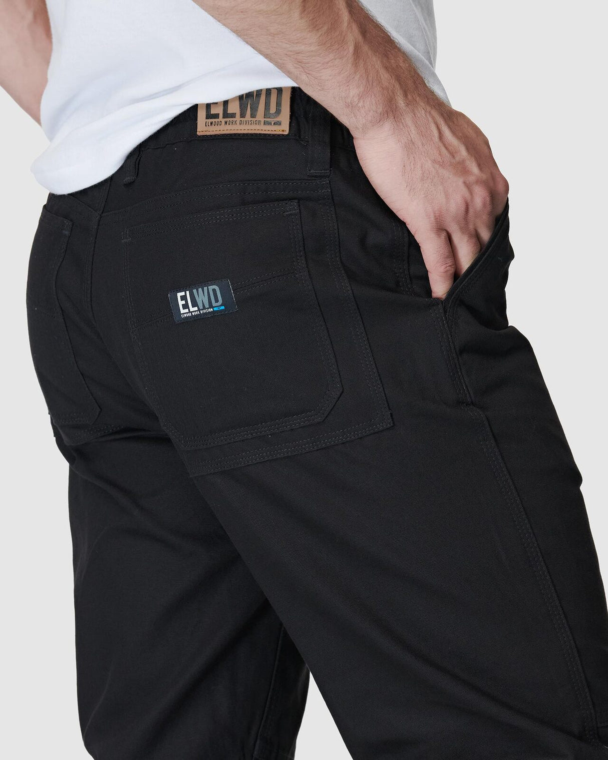 Mens Elastic Pant Black