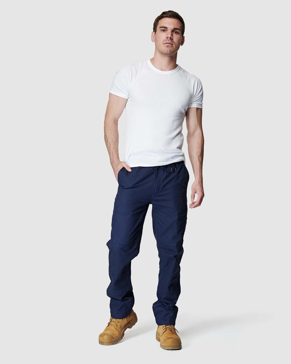 Mens Elastic Pant Navy