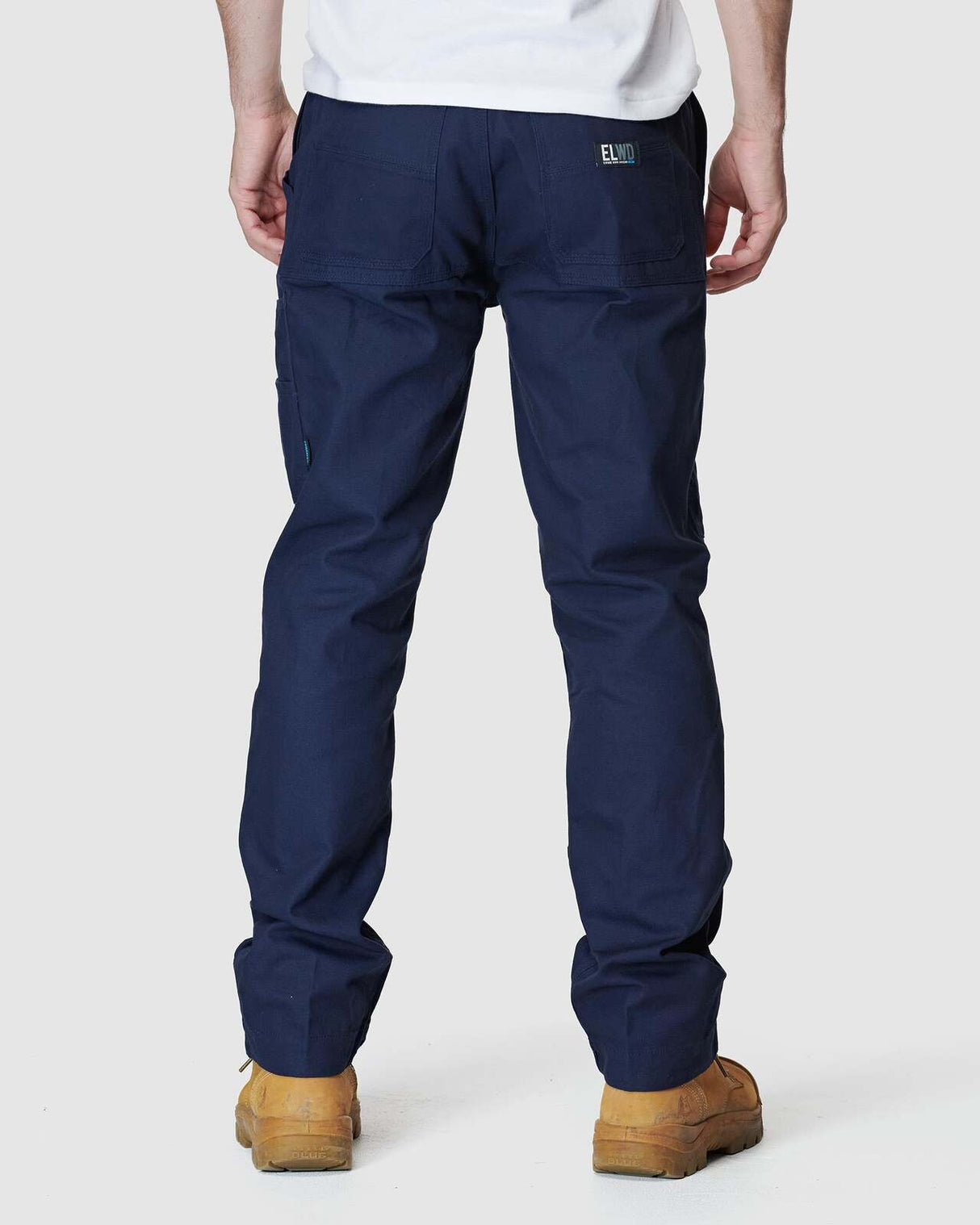 Mens Elastic Pant Navy