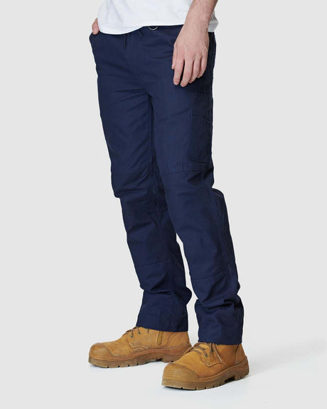 Mens Elastic Pant Navy