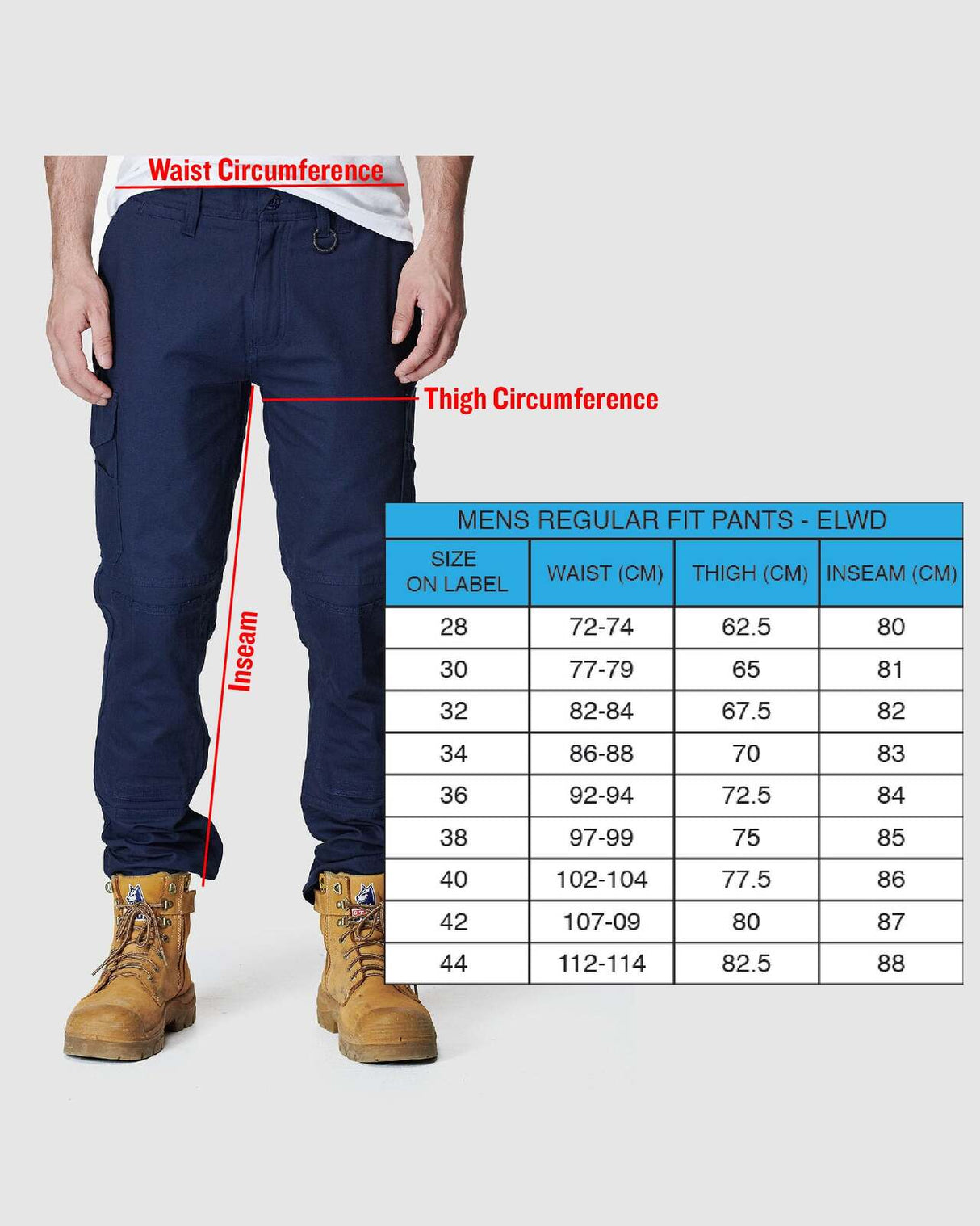 Mens Elastic Pant Stone