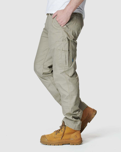 Mens Elastic Pant Stone