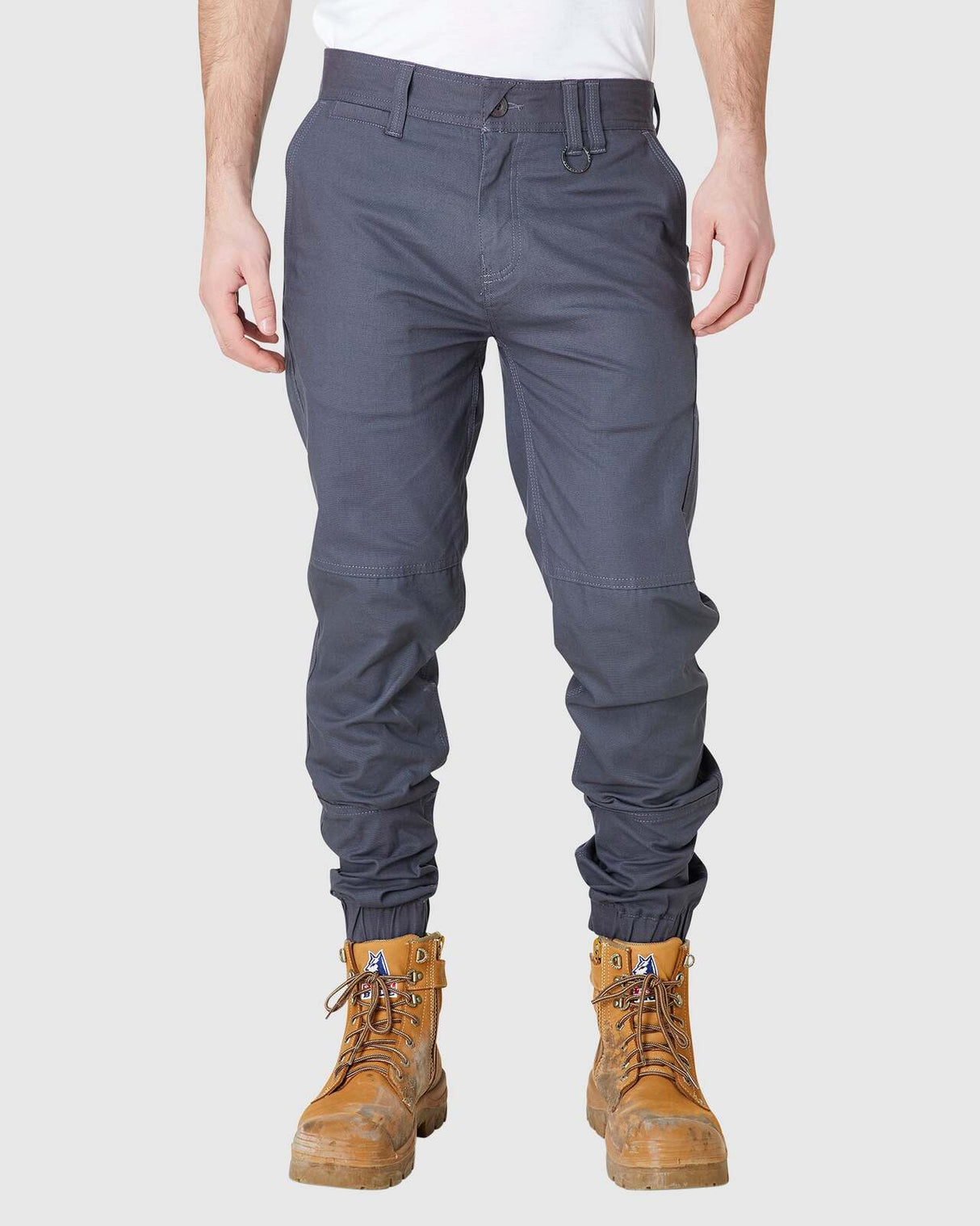 Mens Cuffed Pant Charcoal
