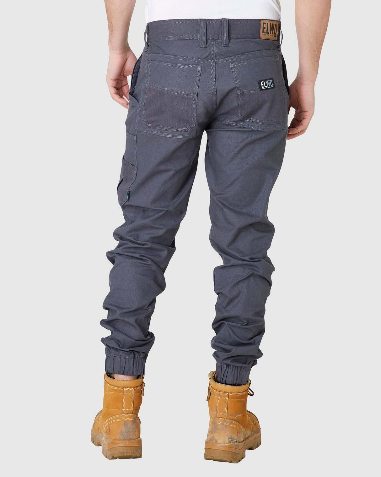 Mens Cuffed Pant Charcoal