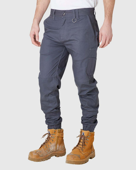 Mens Cuffed Pant Charcoal