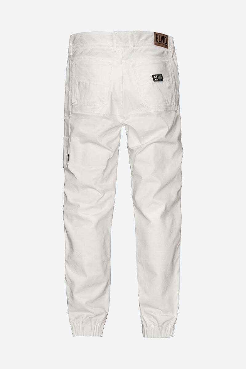 Mens Cuffed Pant White