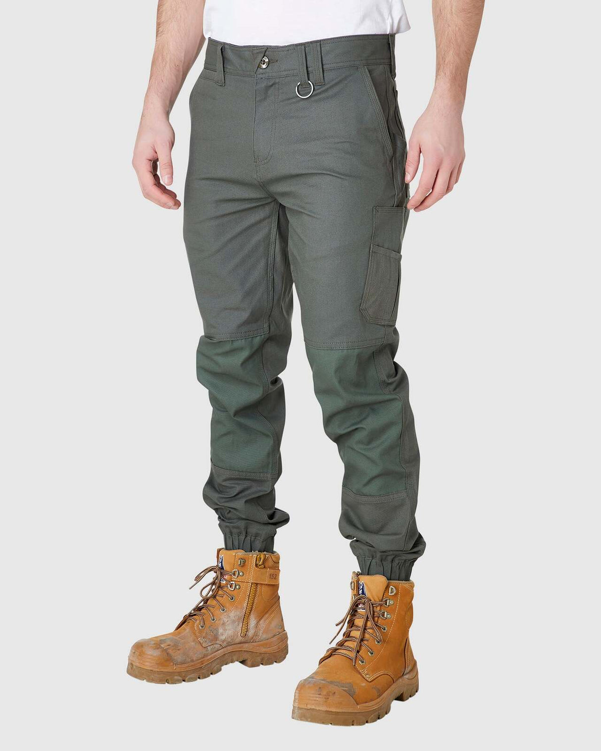 Mens Cuffed Pant Army