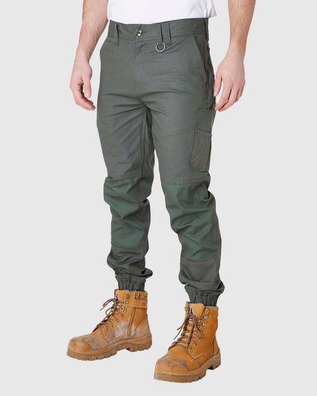 Mens Cuffed Pant Army