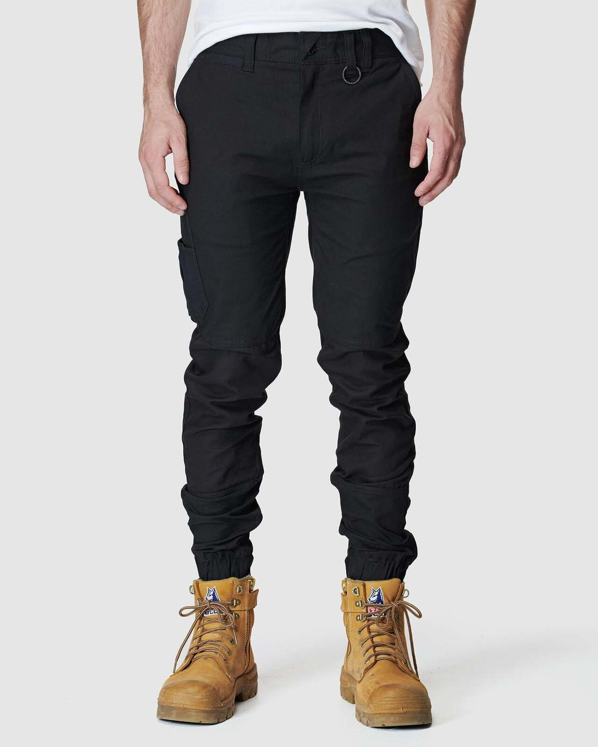 Mens Cuffed Pant Black