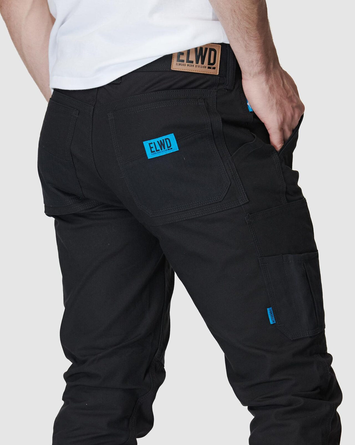 Mens Cuffed Pant Black