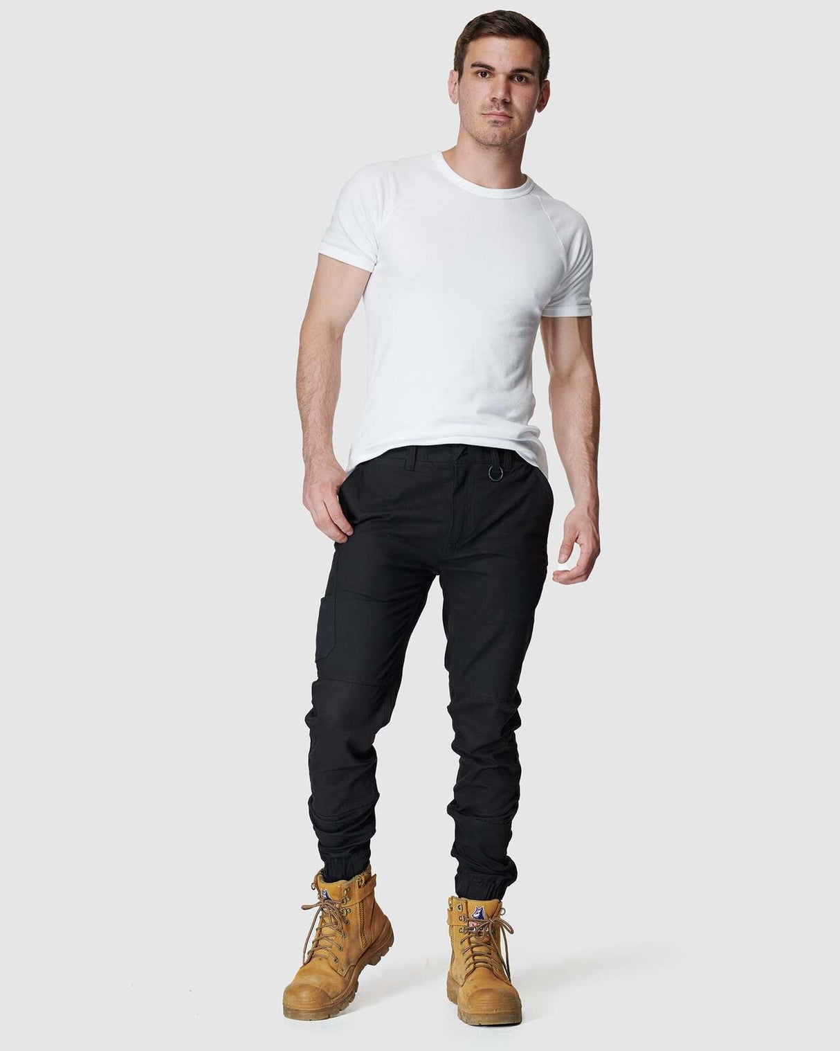 Mens Cuffed Pant Black