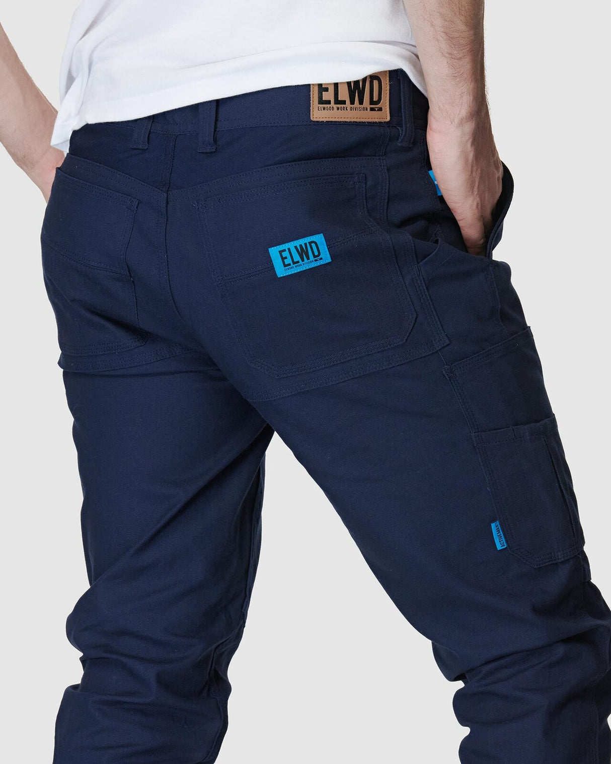 Mens Cuffed Pant Navy