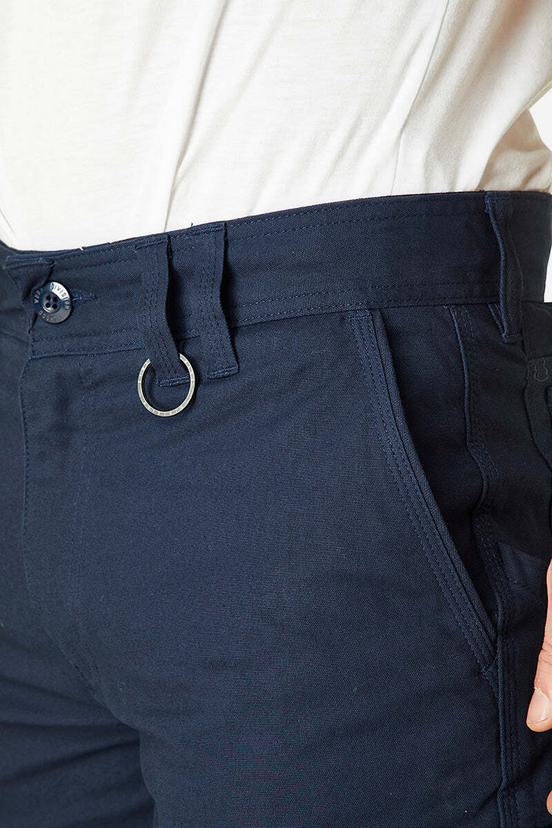 Mens Cuffed Pant Navy