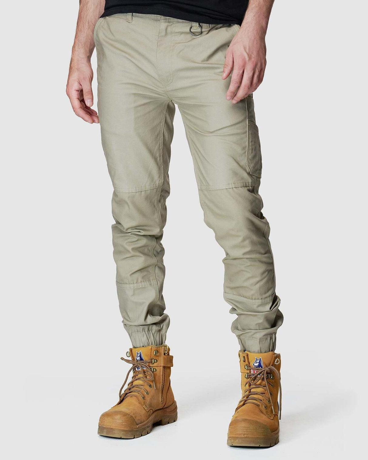 Mens Cuffed Pant Stone