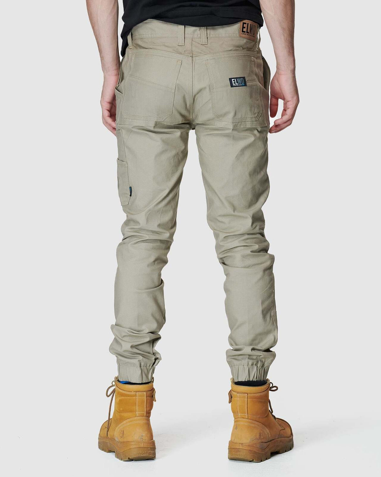 Mens Cuffed Pant Stone