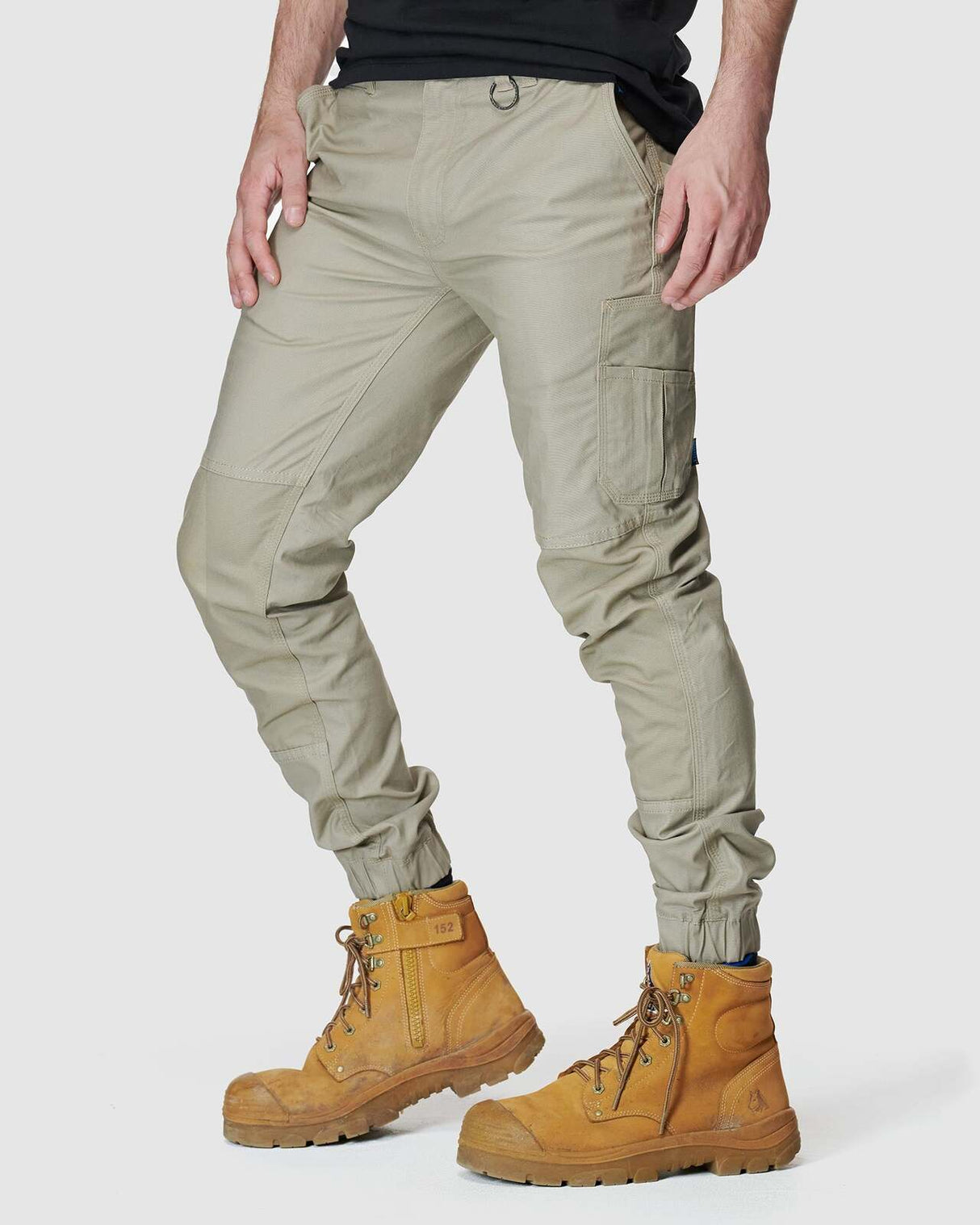 Mens Cuffed Pant Stone