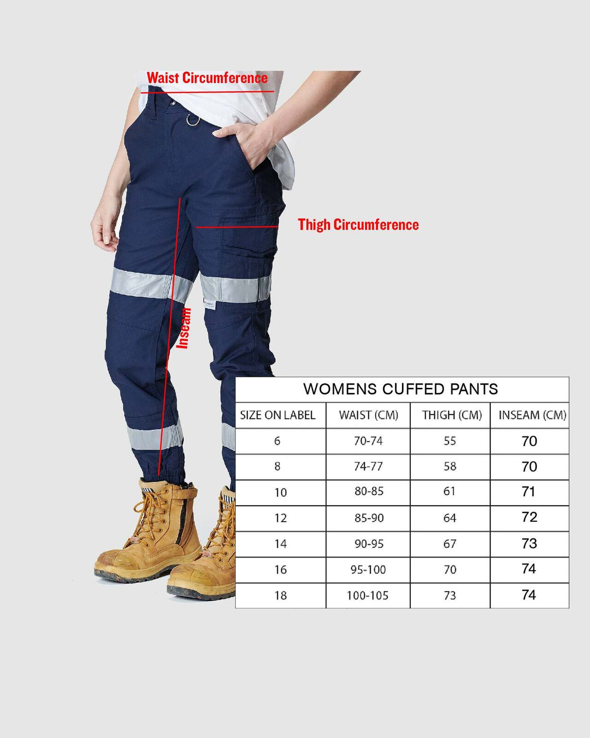 Womens Cuffed Pant Black