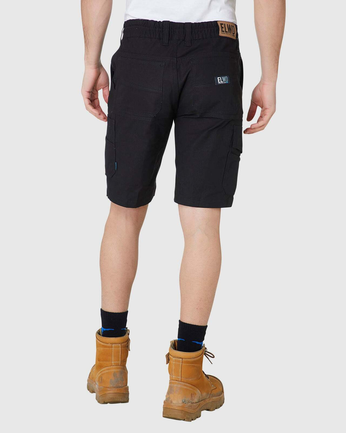 Mens Elastic Utility Short Black