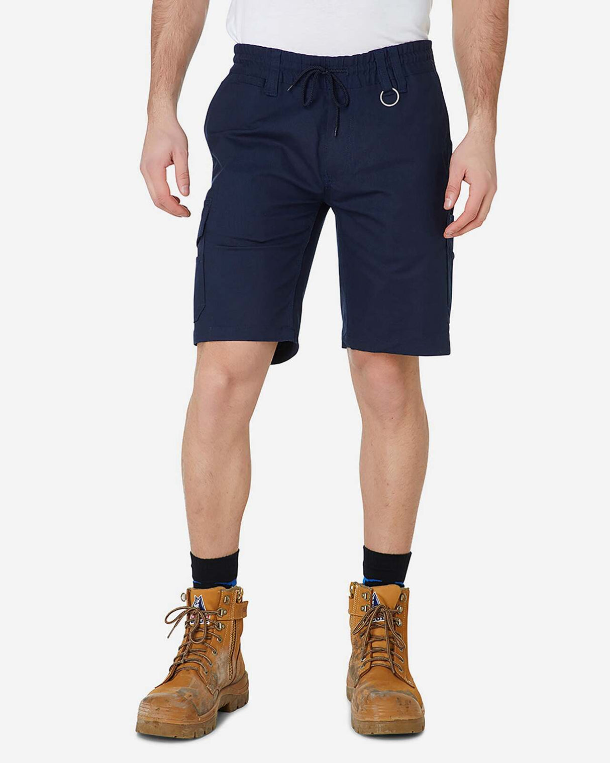 Mens Elastic Utility Short Navy