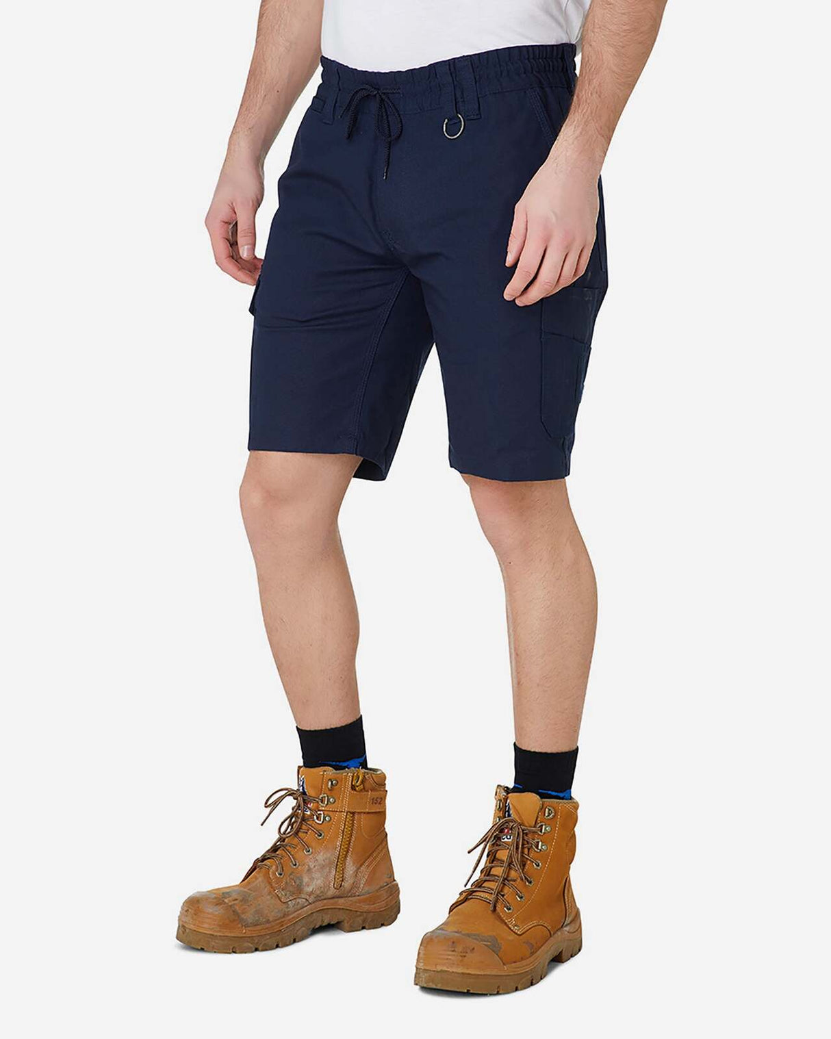 Mens Elastic Utility Short Navy